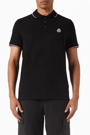Logo Polo Shirt in Cotton