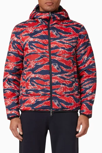 Bressay Reversible Short Down Jacket in Technical Fabric   