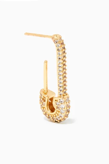 Pin Up Single Earring in 18kt Gold Plating        