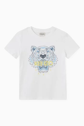 تي شيرت قطن بنقشة نمر