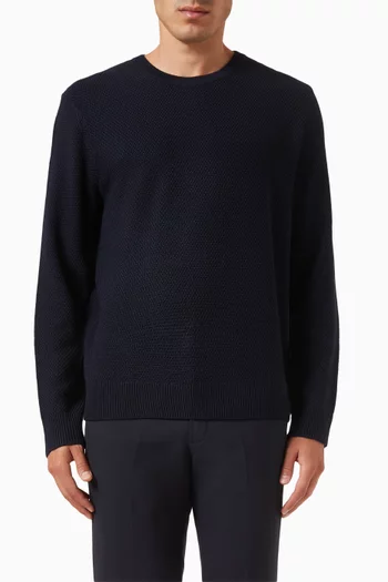 Ribbed Sweater in Wool