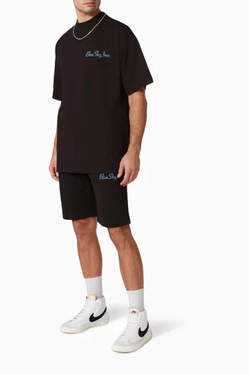 Logo Embroidered Shorts in Cotton