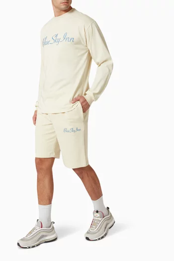 Logo Embroidered Shorts in Cotton