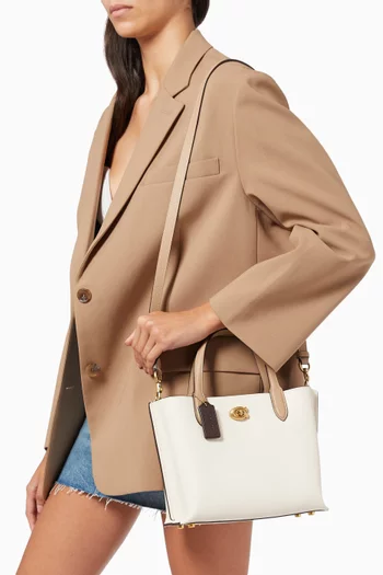 Willow 24 Tote Bag in Colour-block Leather     