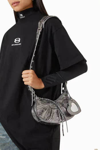 حقيبة كتف لو كاجول مقاس XS جلد ماعز أرينا لامع