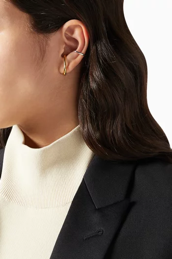 Mirage Single Ear Cuff in 18kt Vermeil & Rhodium 