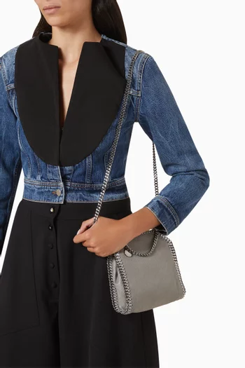 Tiny Falabella Tote Bag in Eco Shaggy Deer