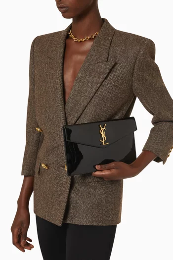 Uptown Pouch in Embossed Leather   