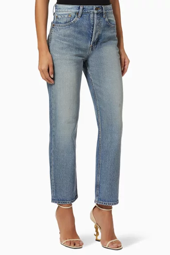 90's Cropped Jeans in Denim