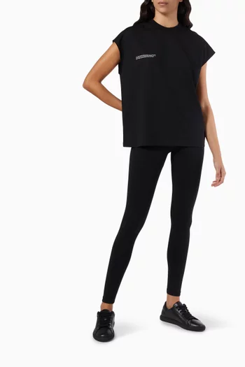 Organic Cotton Cropped Shoulder T-shirt with C-FIBER™    