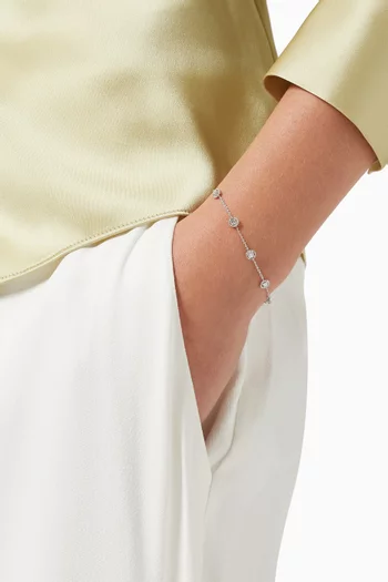 Salasil Diamond Bracelet in 18kt White Gold 