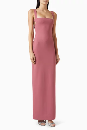 Joni Low-back Dress in Crepe