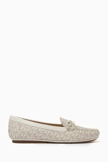 Juliette Logo Loafers in Coated-canvas
