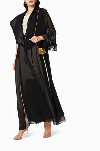 Bead Embellished  Abaya 