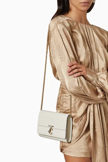 Avenue Clutch Shoulder Bag in Leather