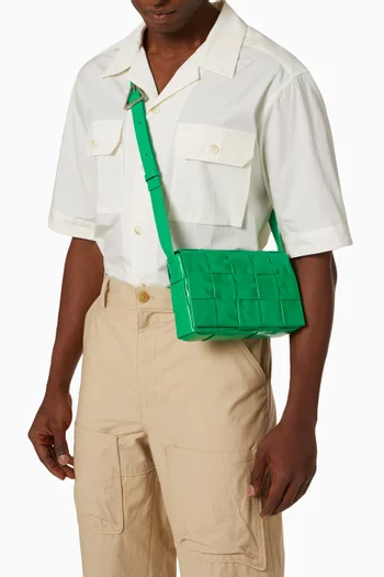 Cassette Bag in Intrecciato Paper Calf       