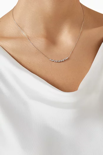 Diamond Necklace in 14kt White Gold