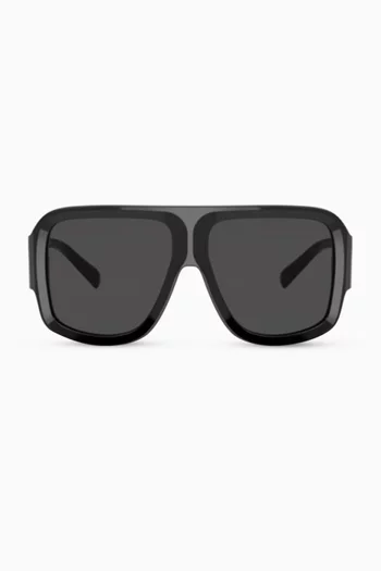 DG Crossed Sunglasses in Acetate     