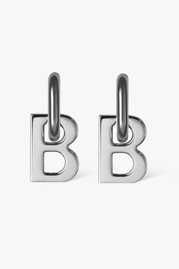 B Chain XS Earrings in Brass