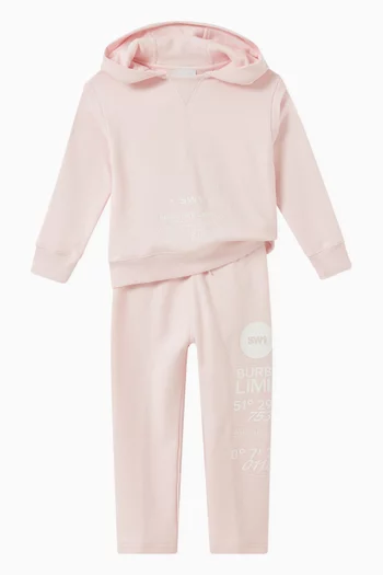 Angie Address Print Sweatpants in French Terry