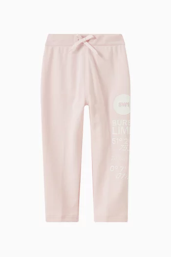 Angie Address Print Sweatpants in French Terry