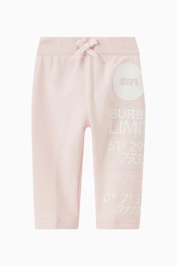 Angie Address Print Sweatpants in French Terry