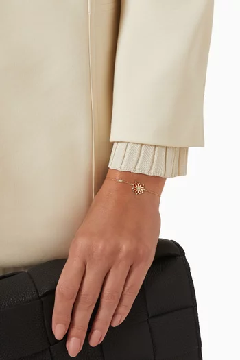 Mini Mila Heart Diamond Bracelet in 18kt Yellow Gold