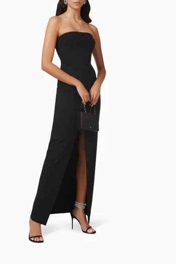 Bysha Maxi Dress in Stretch Crêpe  