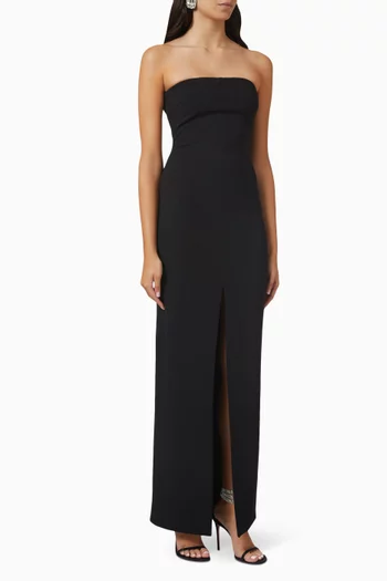 Bysha Maxi Dress in Stretch Crêpe  
