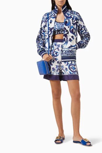 Majolica-print Jacket in Viscose