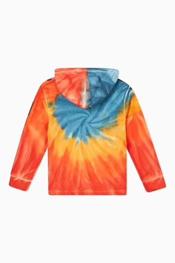 Logo Tie Dye Hoodie in Cotton