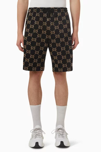 Double-G Shorts in Cotton Jersey