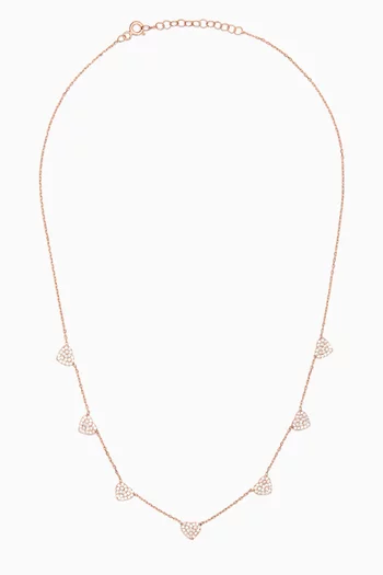 Heart Charm Crystal Necklace