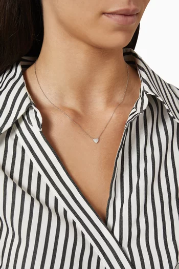 Heart Pendant Crystal Necklace