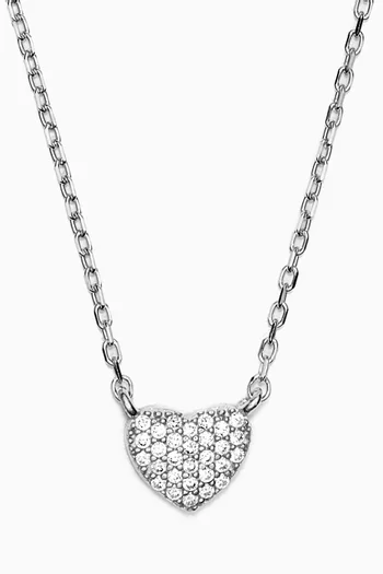 Heart Pendant Crystal Necklace