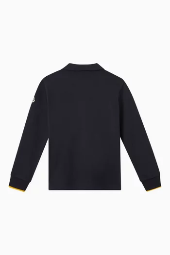 Logo Polo Shirt in Cotton