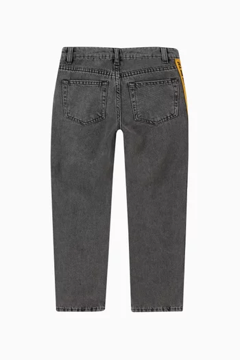 Logo Tape Jeans in Denim