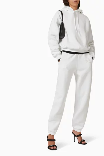Puff Logo Hoodie in Cotton Terry