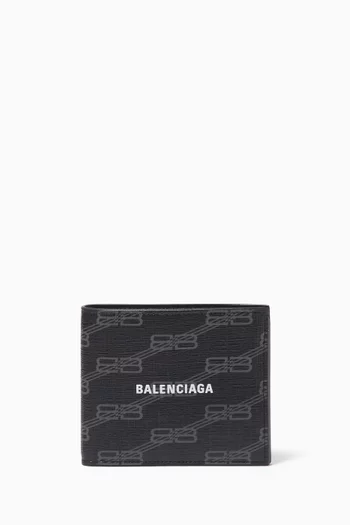 Cash Square Folded Wallet in BB Monogram Canvas   