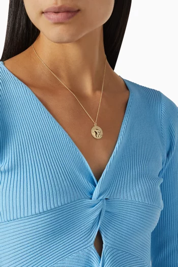 The Elephant Necklace in 10kt Yellow Gold