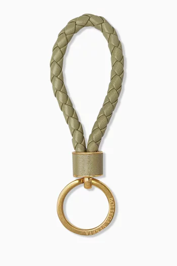 Key Ring in Intrecciato Nappa