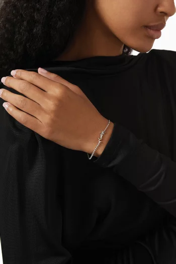 Opyum Rhinestone Bracelet in Metal