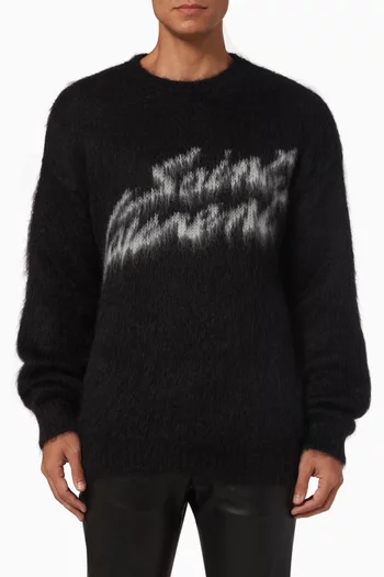 90s Saint Laurent Sweater in Mohair-blend Knit