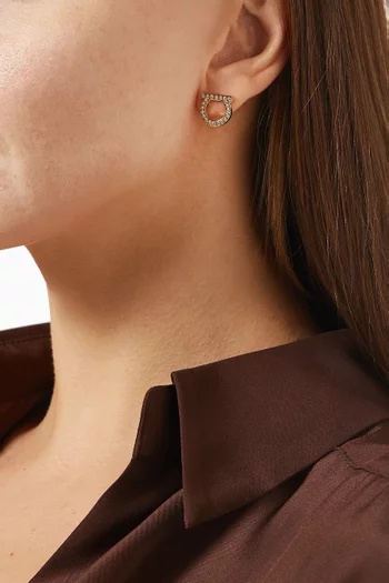 Gancini Crystal Earrings 
