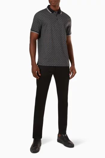 Greenwich MK-monogram Polo Shirt in Cotton  