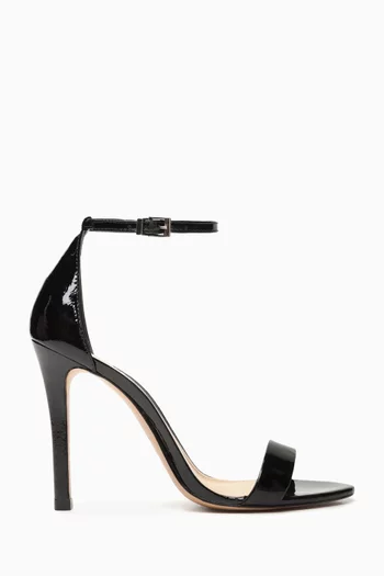 Gisele Heel Sandals in Patent Leather   