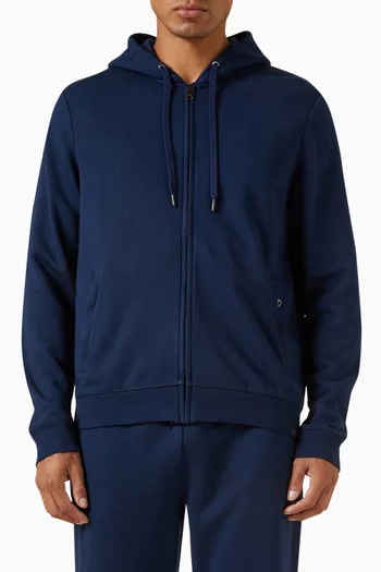 Quinn Zip-up Hoodie in Cotton-modal Blend