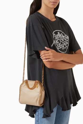Tiny Falabella Tote Bag in Eco Shaggy Deer