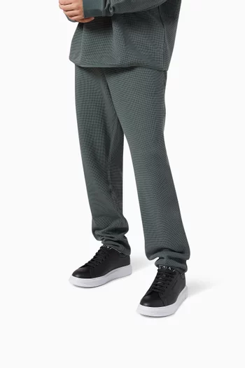 AE Logo-embossed Sneakers in Leather