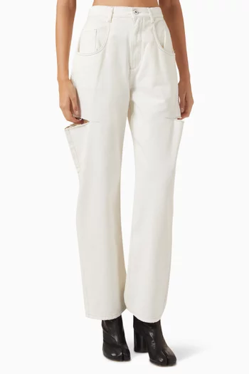 Slash Loose-fit Jeans in Denim